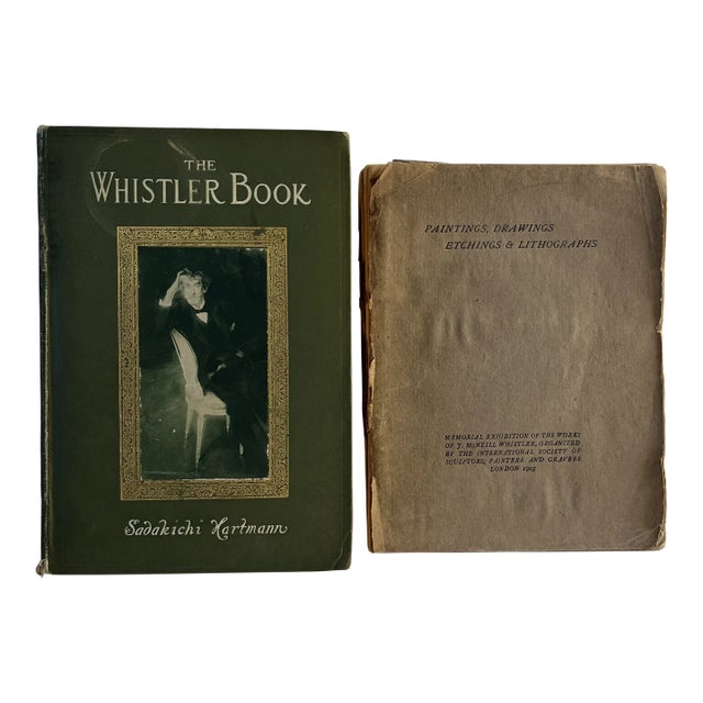 1905 Whistler Catalog and Biography Book Set of 2 For Sale