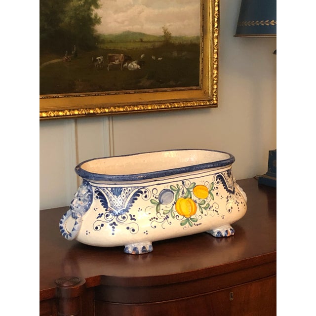 Large 19th Century Italian Maiolica Jardinière For Sale In Baltimore - Image 6 of 13