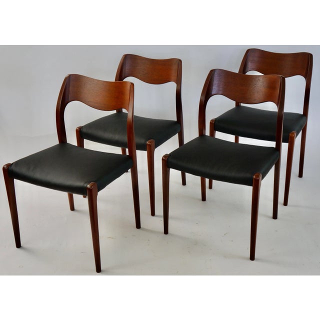 Mid 20th Century Mid 20th Century Niels Otto Moller Teak Chairs Model 71- Sold Individually For Sale - Image 5 of 12