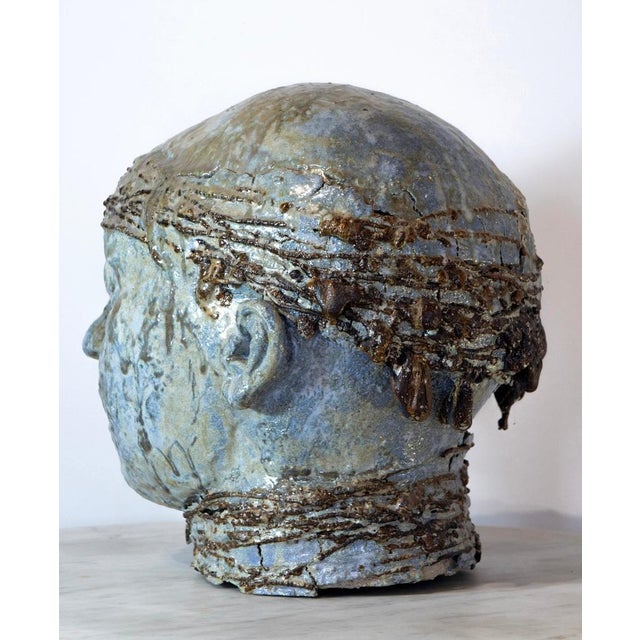 Sea Glazed Refractory and Iron Sculpture, 2010s For Sale - Image 6 of 17