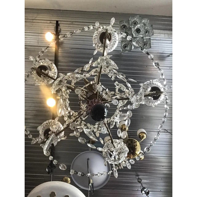 Italian 1960s Italian Crystal Chandelier For Sale - Image 3 of 12