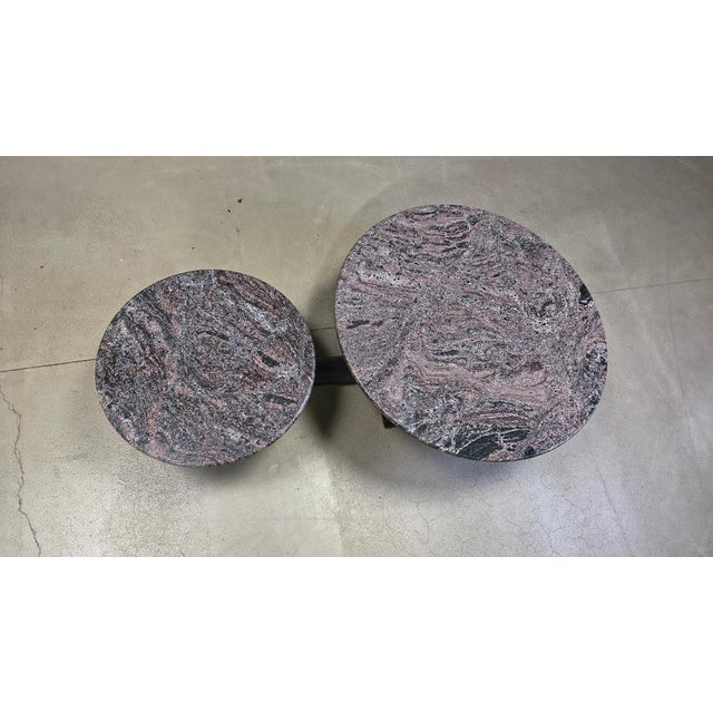 Marble Two-Tier Pivoting Top Coffee Table from Roche Bobois, 1980s For Sale - Image 3 of 12