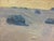 Textile 1970s Oil Painting Steppe in Winter Potapenko Andrey Ilyich For Sale - Image 7 of 12