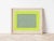 Abstract Modern Sage Green and Lime Green Fine Art Print, 16 X 20 Print in Wood Frame For Sale - Image 4 of 4