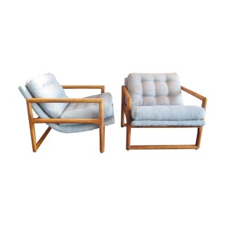 Milo Baughman Attributed Easy Chairs - A Pair For Sale