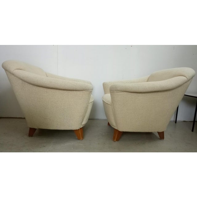 1950s Set of Vintage Chairs with Wool from Walter Knoll, 1950s, Set of 2 For Sale - Image 5 of 11
