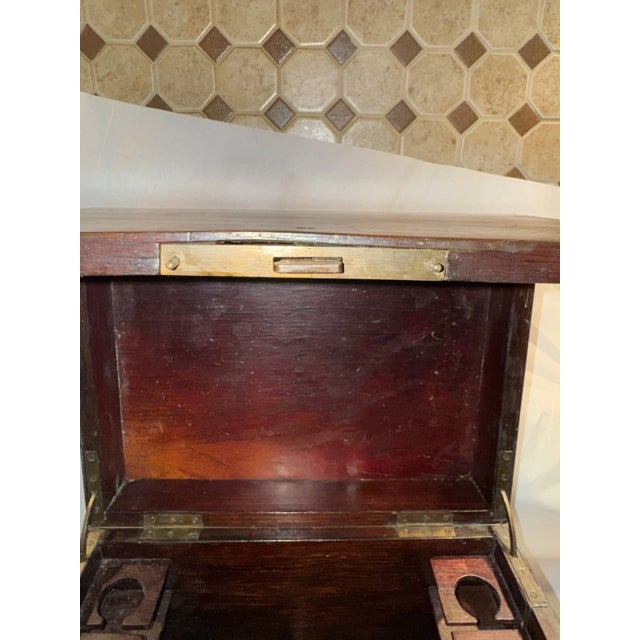 Early 19th Century French or English Tantalus Liquor Cabinet Box For Sale - Image 13 of 14