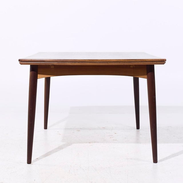 Gudme Gudme Møbelfabrik Mid Century Danish Teak Hidden Leaf Expanding Dining Table For Sale - Image 4 of 11