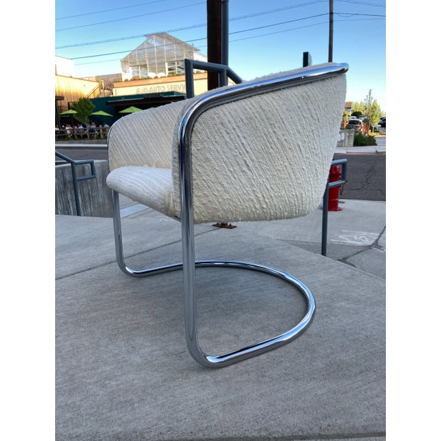Thonet Club Tub Chrome Cantilever Lounge Chair Anton Lorenz for Thonet For Sale - Image 11 of 13