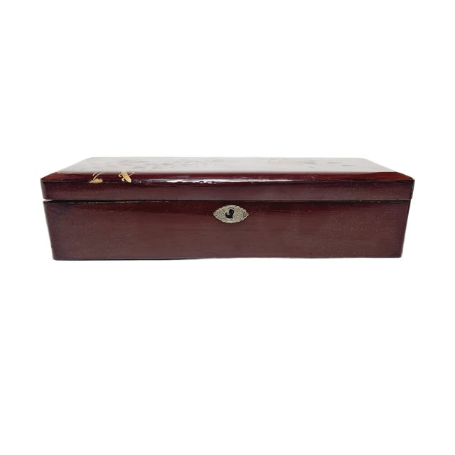 Japanese Lacquerware Box, 1950s For Sale - Image 4 of 12