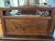 Antique Chinese Hand-Painted Orchid & Bamboo Hardwood Vanity Desk For Sale In New York - Image 6 of 12
