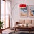 Designed by Peter Morelli in 1960, the Float Arc Lamp is a modern masterpiece featuring a black nickel steel body and a...