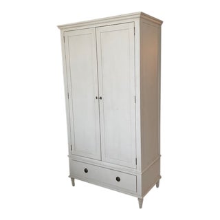 Restoration Hardware White Armoire For Sale
