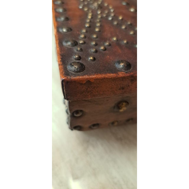Antique Handcrafted Jewelry Box, 1940s For Sale - Image 4 of 10