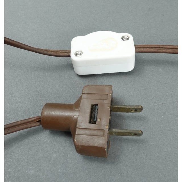 Early 20th Century Bradley & Hubbard Antique Hand Painted Gold Gilt Slag Glass Table Lamp For Sale - Image 10 of 11