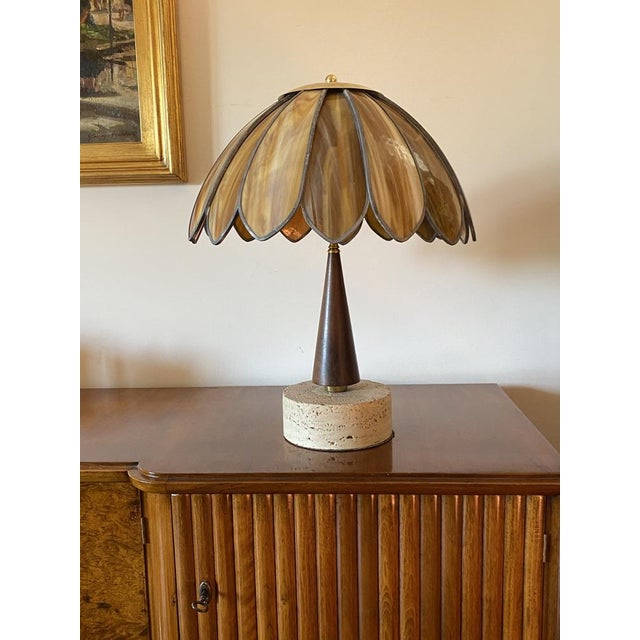 Brown Hollywood Regency Table Lamp, 1970s For Sale - Image 8 of 18
