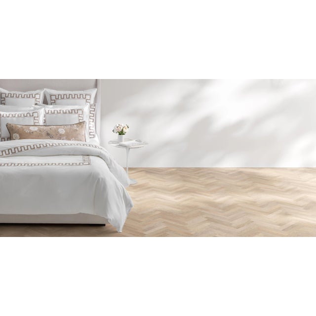 Kassatex Erin Gates x Kassatex Greek Key King Sham, Set of 2 in Taupe For Sale - Image 4 of 7