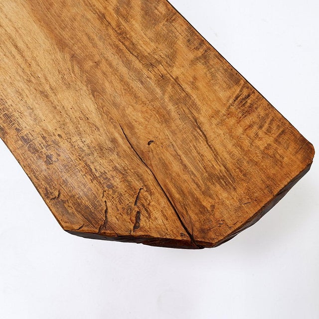 20th Century Primitive Pine Bench For Sale - Image 10 of 13