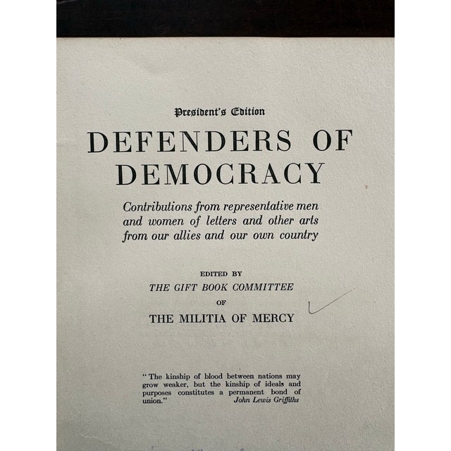 1917 Collectible Hardcover Book Titled Defenders of Democracy For Sale - Image 4 of 11