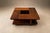 Brazilian Modern Imbuia Coffee Table with Central Flower Vase Opening and Open Display Shelves, Casa Finland, Brazil, 1960s - lot 1129 For Sale - Image 17 of 18