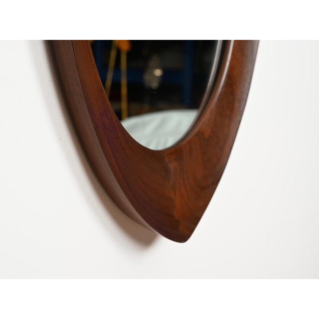 Mid-Century Oscar Mirror in Teak by Campo e Graffi for Home Torino, Italy, 1958 For Sale - Image 17 of 18