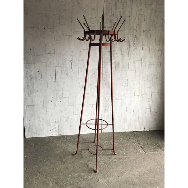 1950s Vintage Industrial Coat Rack For Sale - Image 5 of 7