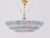 Pink 1950s Murano Glass Floral Barovier & Toso Blue Clear Pink Flower Basket Chandelier For Sale - Image 8 of 12