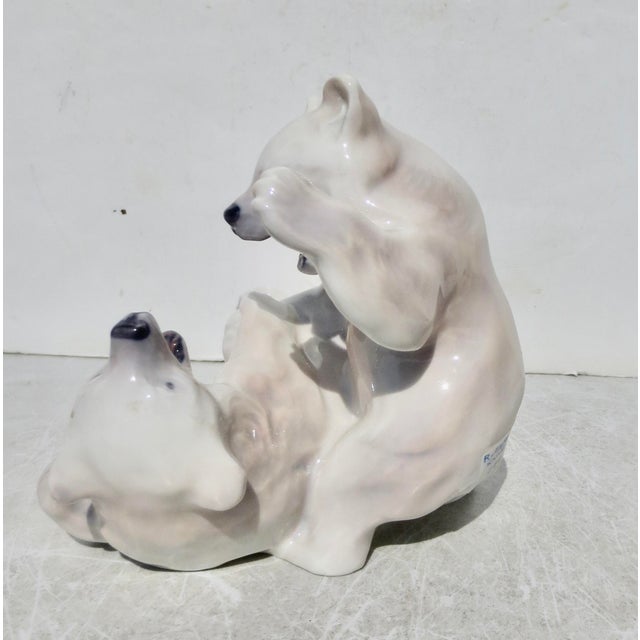 Royal Copenhagan Royal Copenhagen Porcelain Bear Cubs 60s-70s For Sale - Image 4 of 9