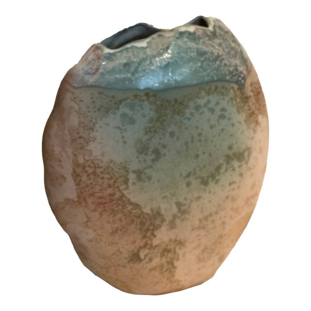 1980s Monumental Tony Evans Raku Pottery For Sale