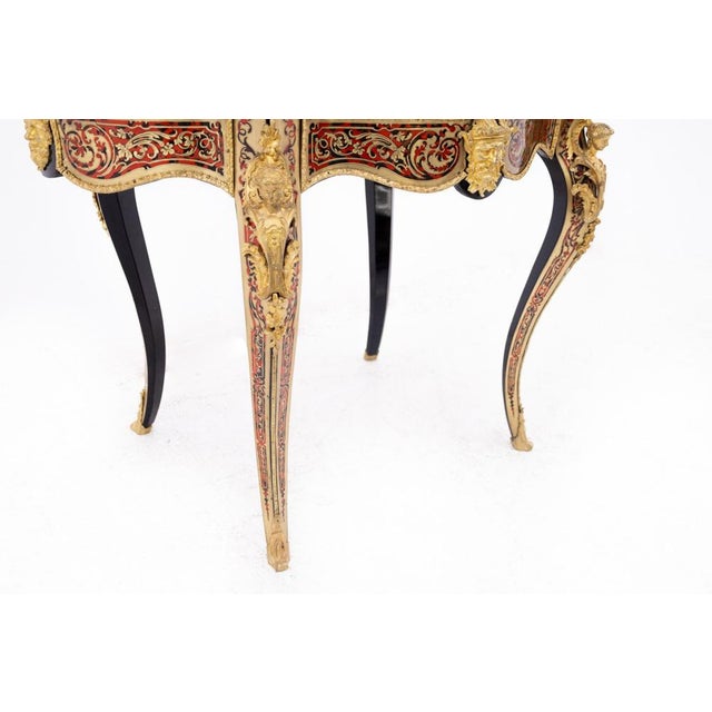 Wood Mid-19th Century Boulle Table, France For Sale - Image 7 of 17