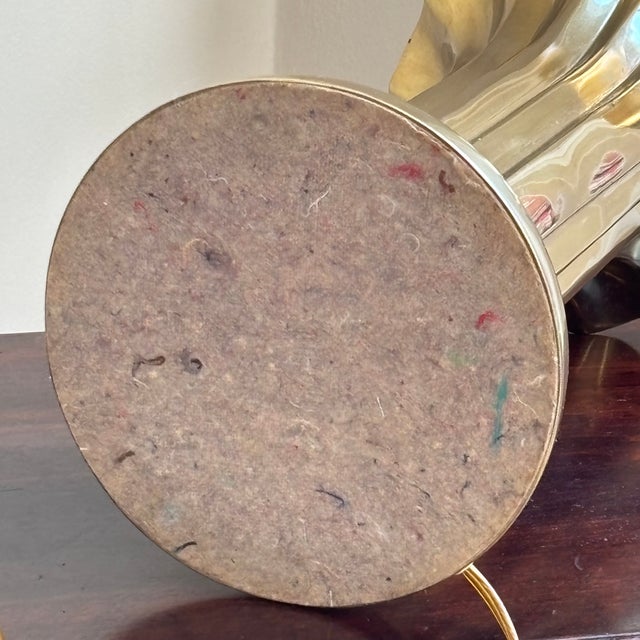 20th Century Pierre Cardin-Style Sculptural Brass Table Lamps — A Pair For Sale - Image 10 of 16