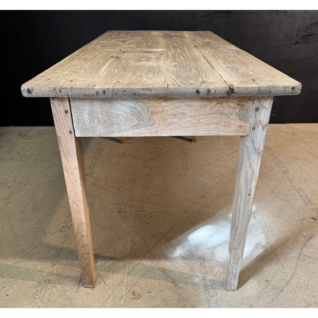 Wood French Normandy Table, 1859 For Sale - Image 7 of 12