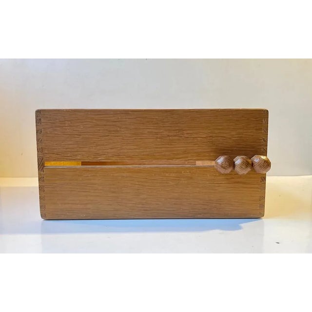 Vintage Document Organizer in Oak, 1960s For Sale - Image 6 of 11