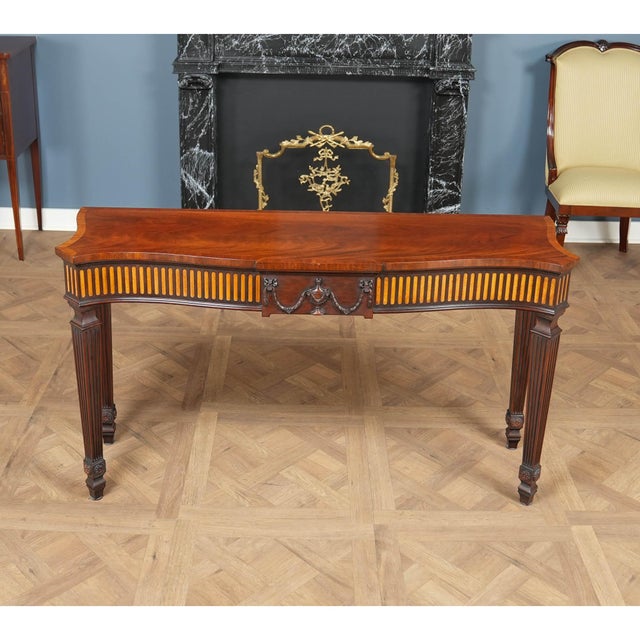 1980s Nvin0610 Vintage Henkel Harris Mahogany Console For Sale - Image 5 of 13