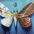 Hybrid Moth by Stacy D'Aguiar | Acrylic on wood depicting a moth with intricate patterns. For Sale - Image 4 of 5