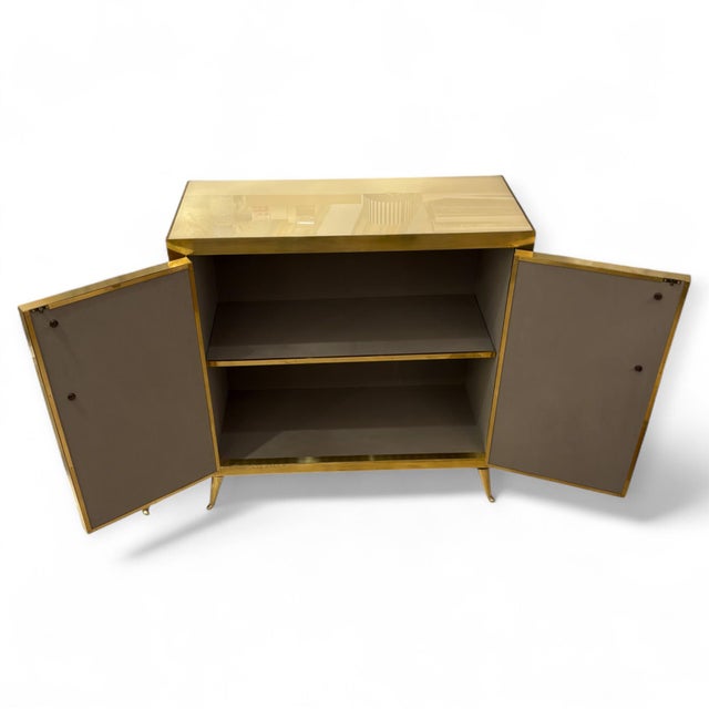 White and Gold Murano Glass Chest of Drawers, 1950s For Sale - Image 10 of 12