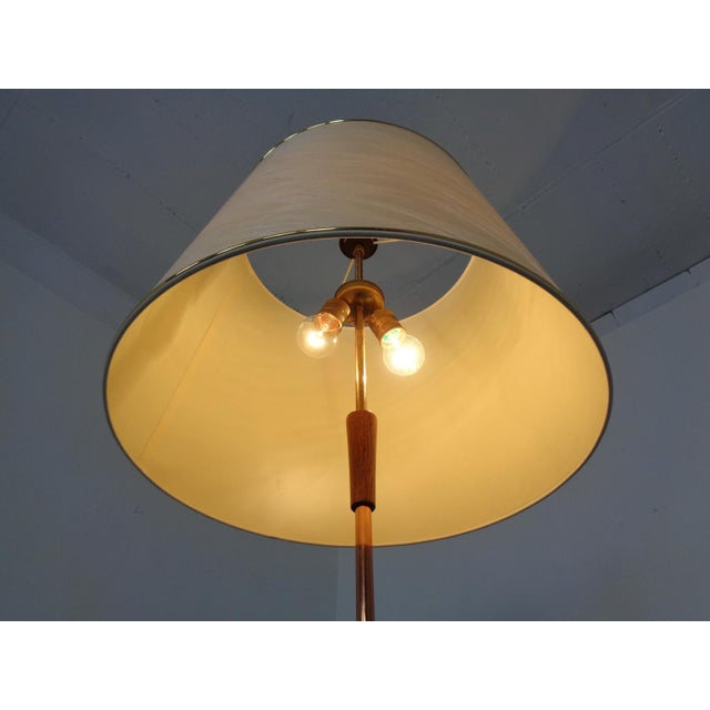 Tripod Teak & Copper Floor Lamp from Fog & Mørup, 1960s For Sale - Image 14 of 15