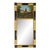 Empire Style Ebonized & Gilt Mirror, Hand Painted Eglomise Scenic Panel, Early 20th Century For Sale