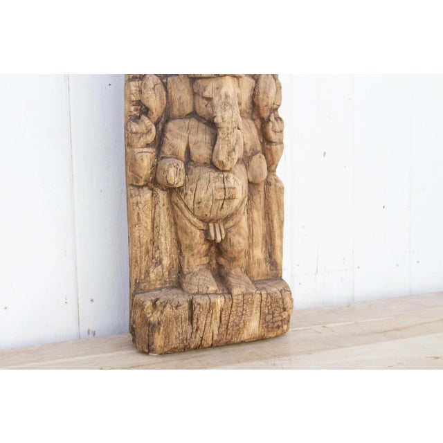 Antique Nepalese Carved Ganesha For Sale - Image 4 of 10