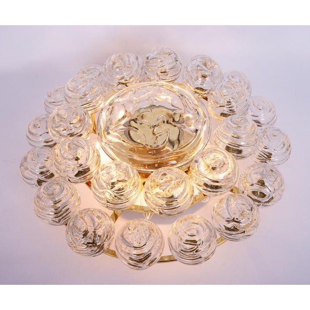 Sputnik Snow Balls Flush Mount in Glass attributed to Doria, Germany, 1970s For Sale - Image 18 of 18