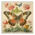 18' X 18' 'Butterfly and Flowers' Fine Art Print For Sale