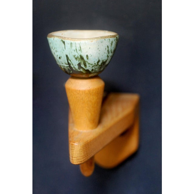 Very rare G&C ceramic wall lights by D. Danikowski for Votre Maison. 1970s. I have official proof of authenticity such as...