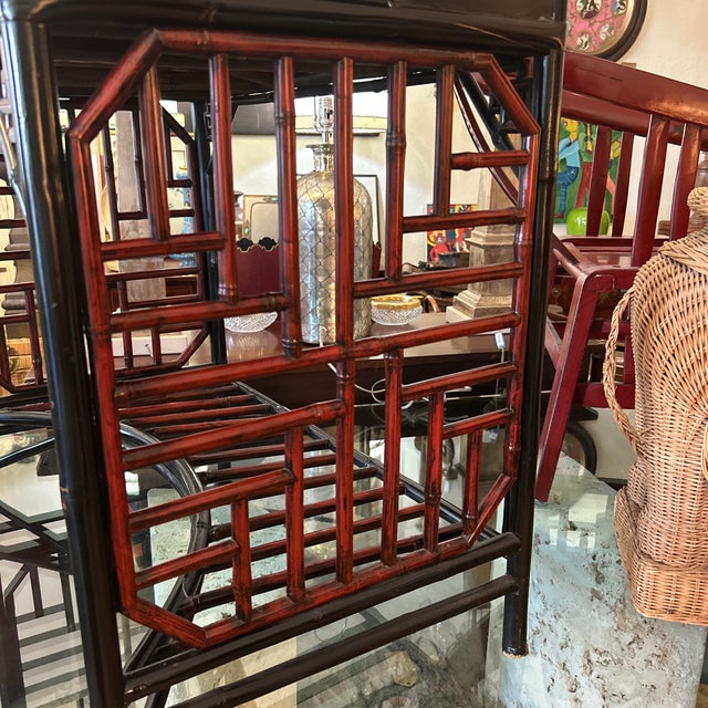 Antique Chinese Chippendale Bamboo Desk For Sale - Image 4 of 7