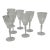 Mid 20th Century Libbey Rock Sharpe Wine Goblets, Set of Seven For Sale