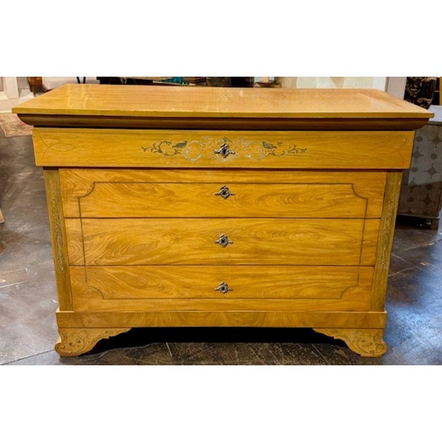 French Charles X Commode With Silver Inlay For Sale In Dallas - Image 6 of 6