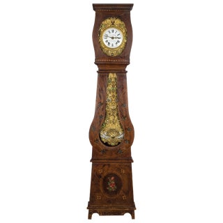 19th Century French Comtoise Grandfather Clock For Sale