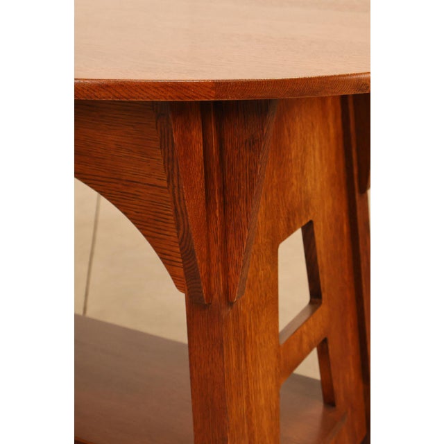 Stickley Mission Collection Oak Limbert Library Table For Sale - Image 12 of 18