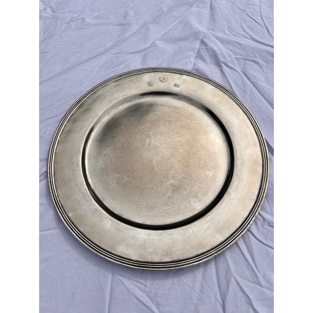 Pewter Chargers - Arte Italica "Peltro" - Set of 16 For Sale - Image 4 of 8