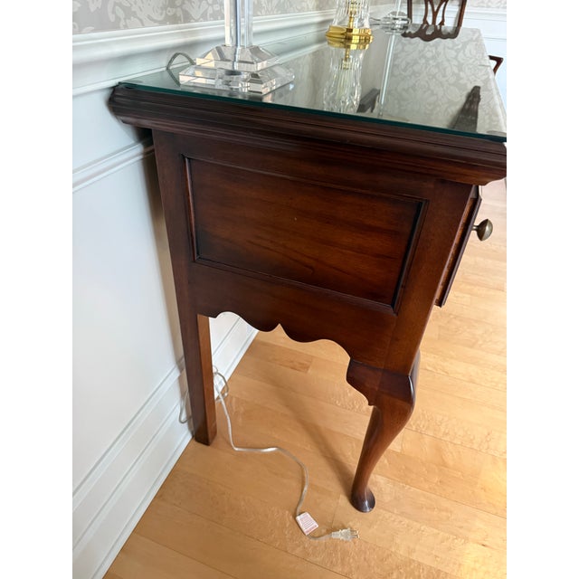 Kittinger Sideboard With Glass Top, Purchased in 2015 From Kittinger Store in Buffalo For Sale In Buffalo - Image 6 of 8