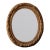 19th Century French Oval Plaster Mirror For Sale